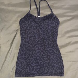 Lulu Lemon size 4 cheetah print high support tank top